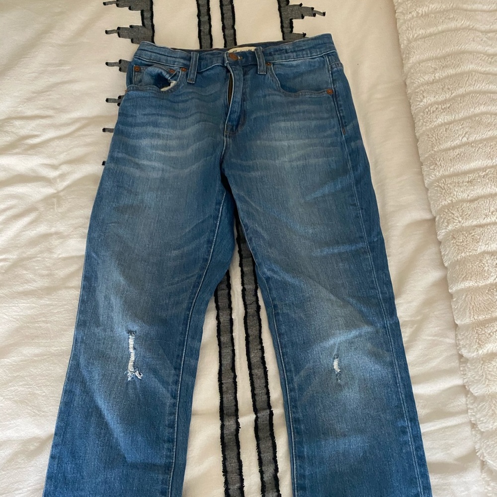 Madewell high rise slim cropped boy-jean